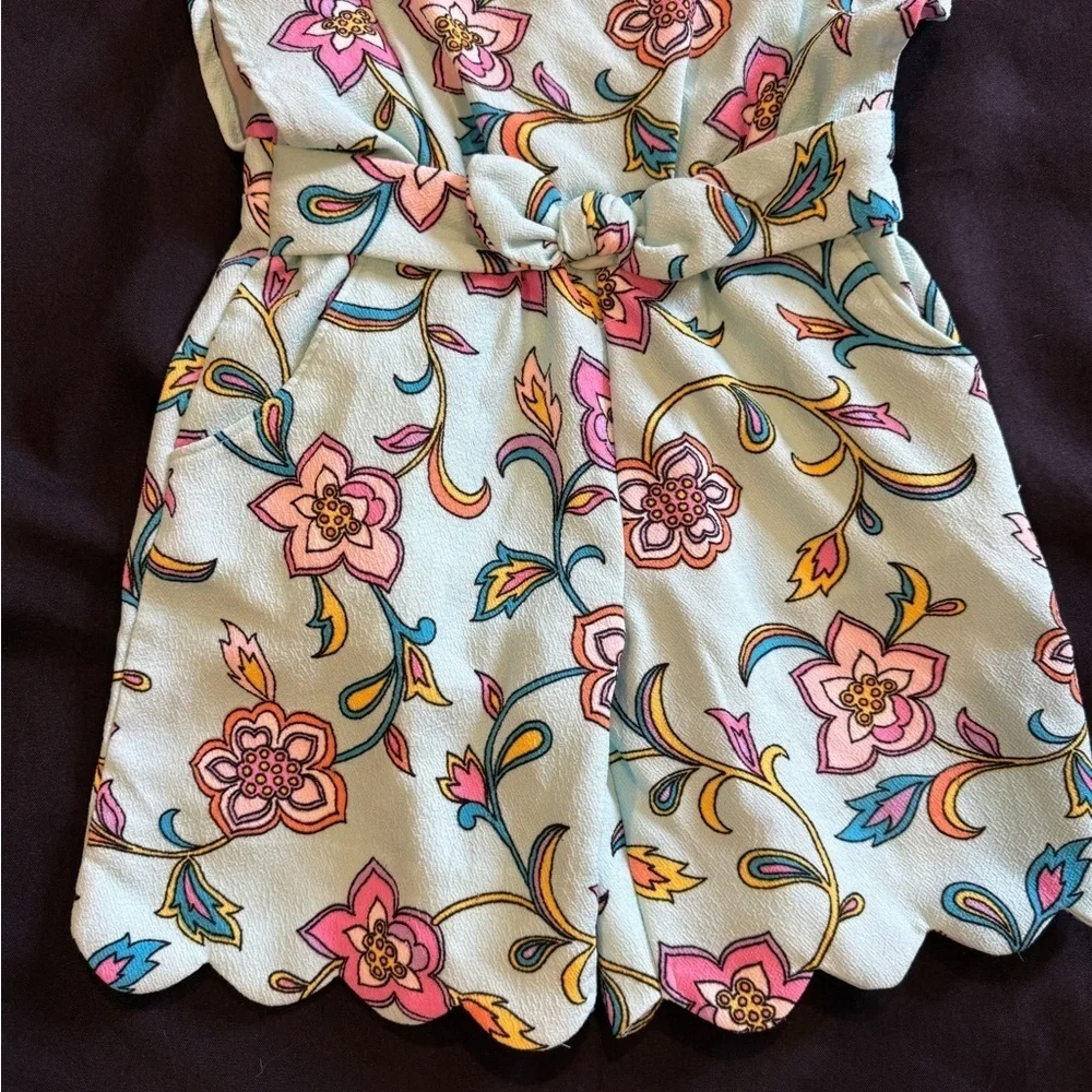 OshKosh B'gosh Floral One Piece - Pink and Blue